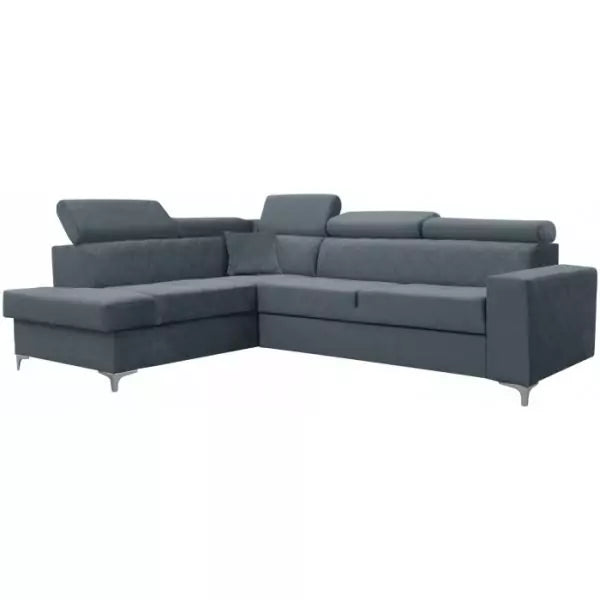 GLOSS CORNER SOFA BED STEEL
