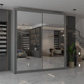 CHICAGO GREY WARDROBE 250cm
