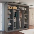 VISION GREY WARDROBE 120cm/150cm/180cm/203cm