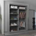 NICOLE GREY WARDROBE 120cm/150cm/180cm/203cm
