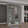 HOUSTON GREY SLIDING WARDROBE 100cm/120cm/150cm/180cm/203cm