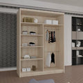HOUSTON OAK SLIDING WARDROBE 100cm/120cm/150cm/180cm/203cm