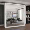 HOUSTON OAK SLIDING WARDROBE 100cm/120cm/150cm/180cm/203cm