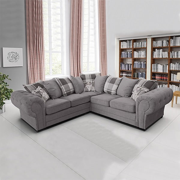 IBIZA GREY CORNER SOFA