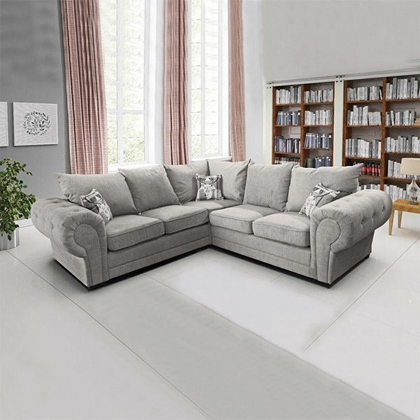 IBIZA LIGHT GREY CORNER SOFA
