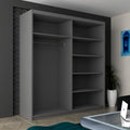 INFINITY GREY WARDROBE 150cm/180cm/200cm