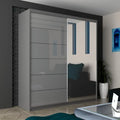 INFINITY BLACK WARDROBE 150cm/180cm/200cm