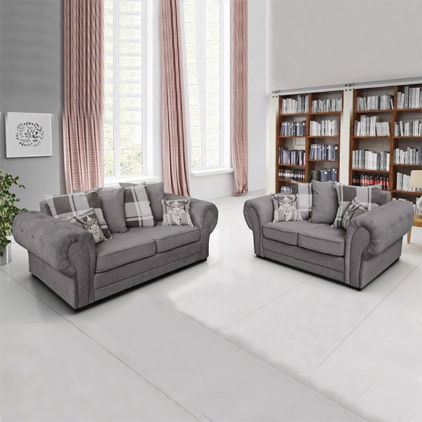 Ibiza 3+2 Sofa Set Grey