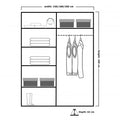 INFINITY WHITE WARDROBE 150cm/180cm/200cm