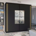 ANDORRA SLIDING WARDROBE WHITE 150cm/203cm