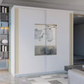 ANDORRA SLIDING WARDROBE BLACK 150cm/203cm