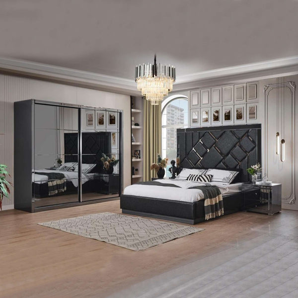 VENICE GREY LUXURY BEDROOM SET