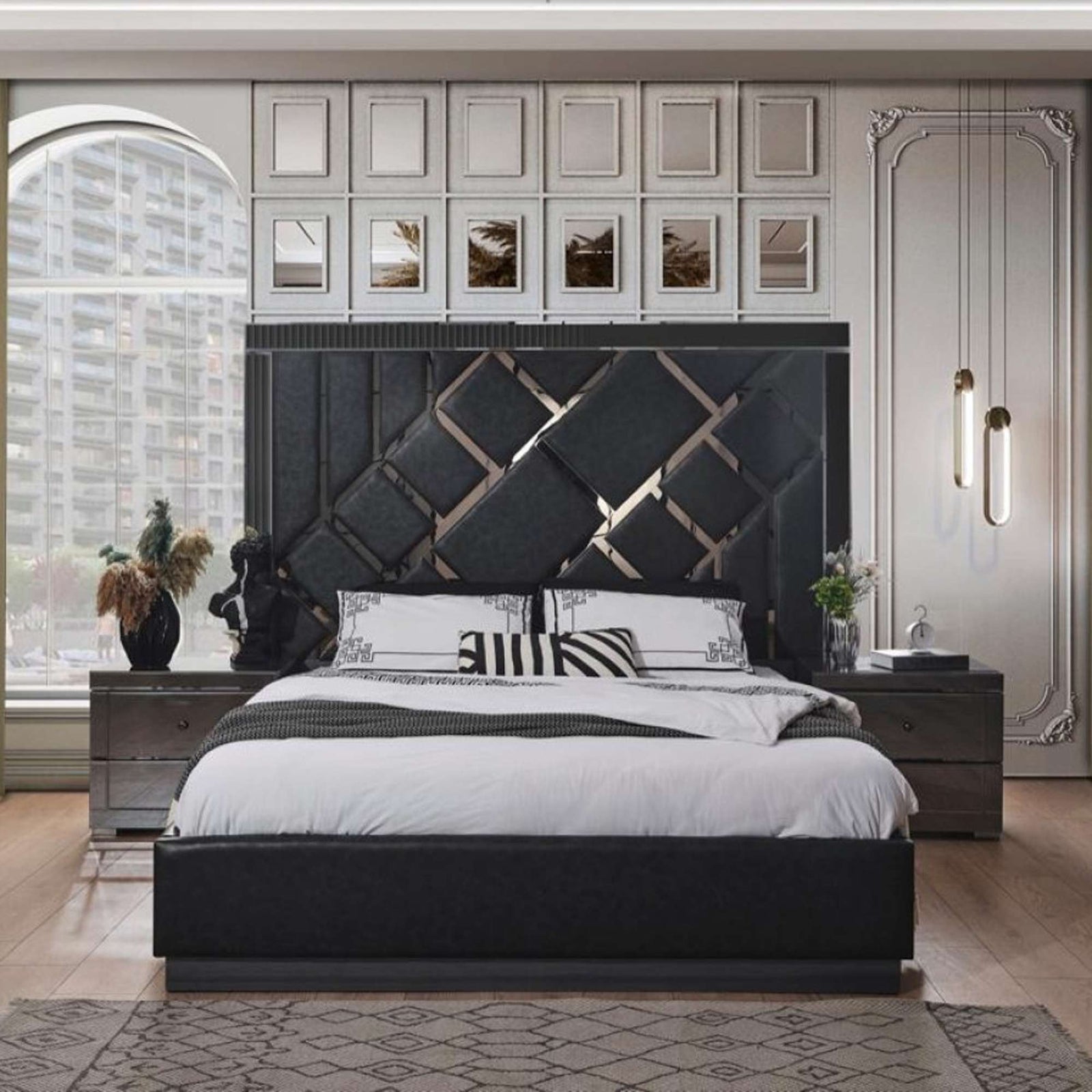 VENICE GREY LUXURY BEDROOM SET