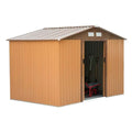 Large or XL Metal Garden Shed Brown