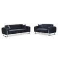 Richmond Black Chesterfield Sofa Set