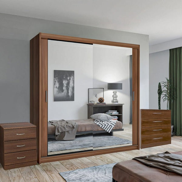 CHICAGO WALNUT WARDROBE SET