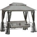 Alfresco 3 Seater Swing Chair With Cushions