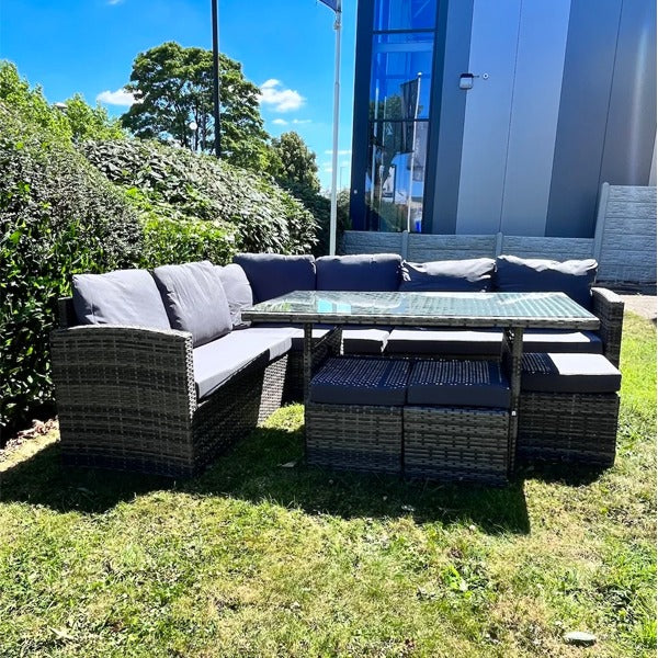 Ashwin Rattan Dining Set – 9 PERSON