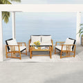 4-Seater Rattan Garden Furniture Set