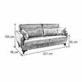 Stylish Soft Fabric Liwia Sofa Bed