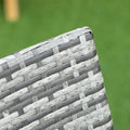 6 Seater Rattan Indoor or Outdoor Conservatory Dining Set Grey