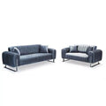 Richmond Black Chesterfield Sofa Set