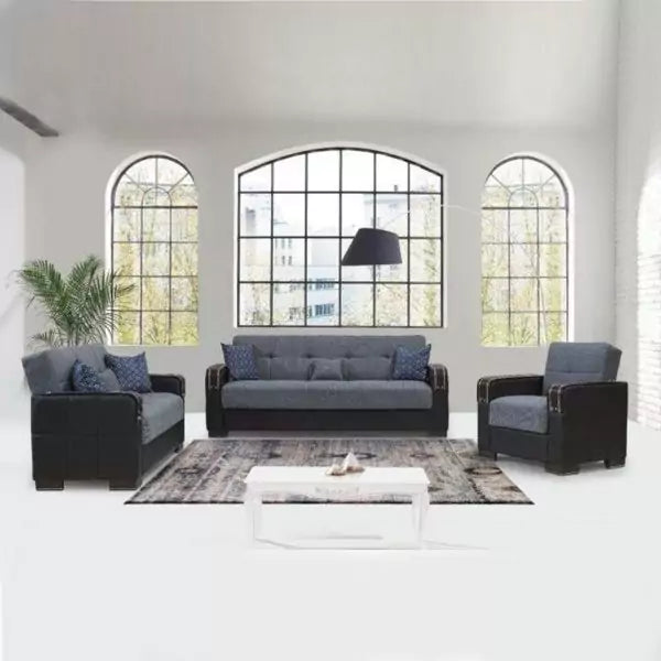 MALTA GREY SOFA BED 1 SEATER, 2 SEATER, 3 SEATER