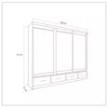 MAYFAIR WHITE WARDROBE 250CM