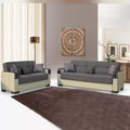 MALTA BROWN 2 SEATER SOFA BED