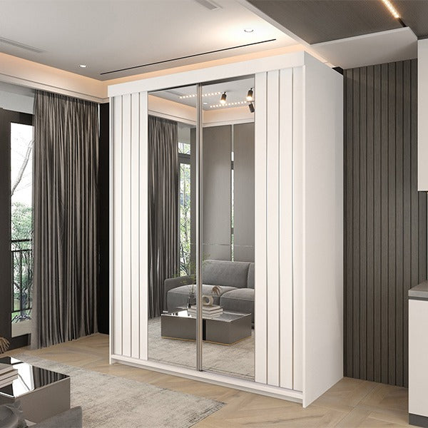 Marbella Grey Sliding Wardrobe 150cm/200cm