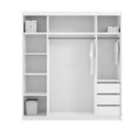 Serbia Grey Sliding Wardrobe 150cm/200cm