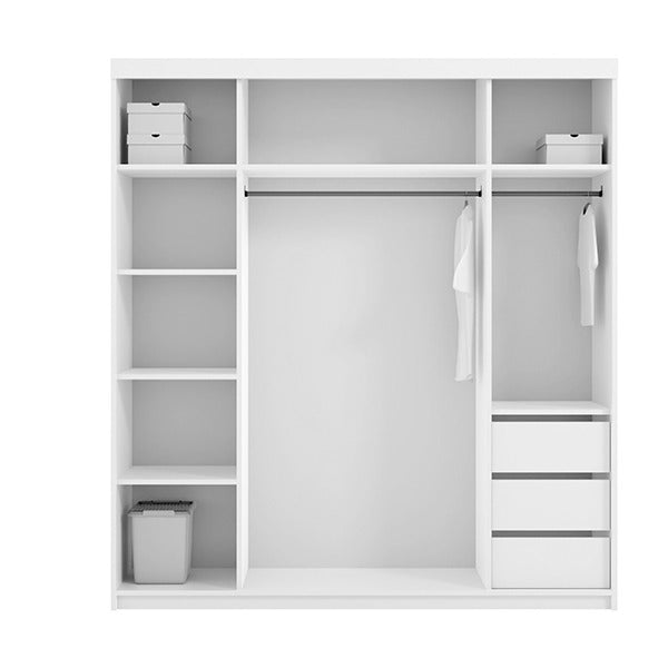 Serbia White Sliding Wardrobe 150cm/200cm