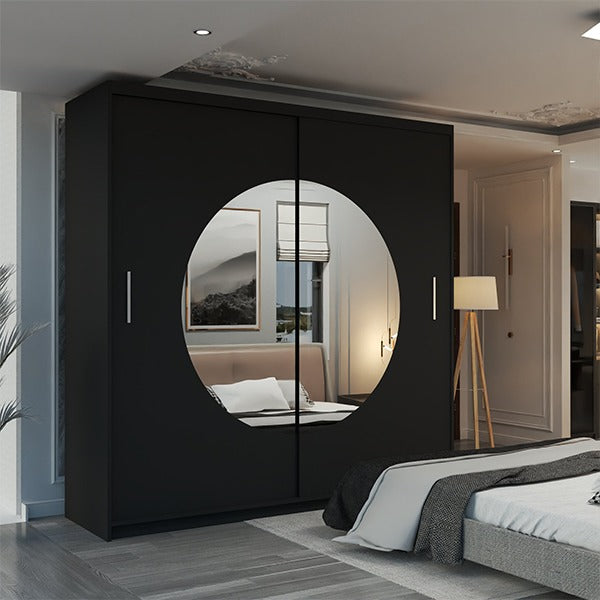 MOON WHITE WARDROBE 150cm/203cm