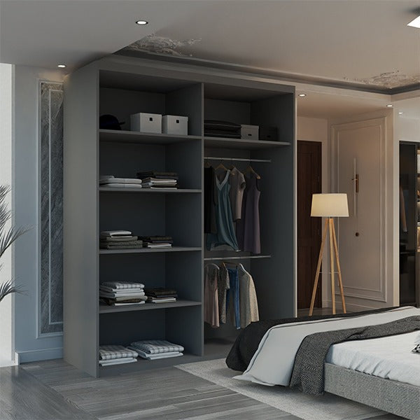 MOON GREY WARDROBE 150cm/203cm