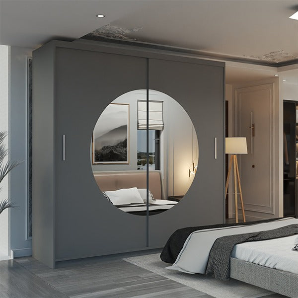 MOON WHITE WARDROBE 150cm/203cm