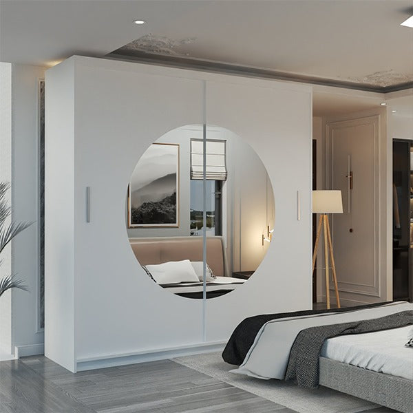 MOON BLACK WARDROBE 150cm/203cm