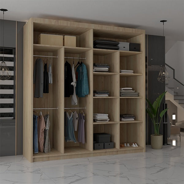 CHICAGO OAK WARDROBE 90/100/120/150/180/203cm