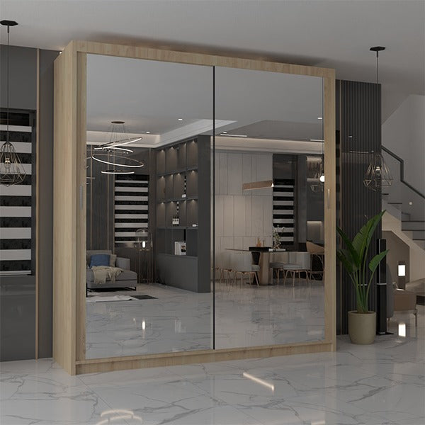 CHICAGO OAK WARDROBE 90/100/120/150/180/203cm