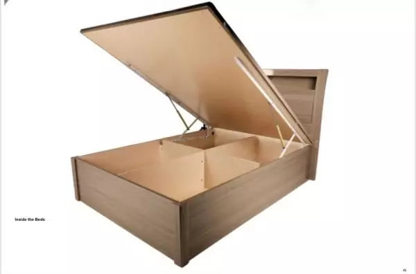 RUGBY OAK HIGH GLOSS BED