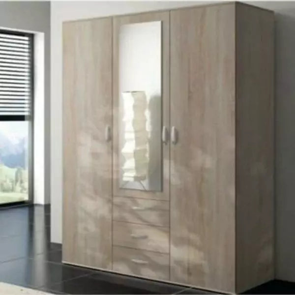 Ozyrys Oak 3 Door Wardrobe