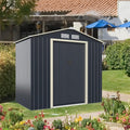Outdoor Garden Storage Shed - Grey