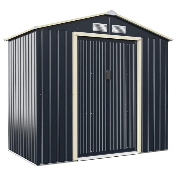 Outdoor Garden Storage Shed - Grey