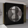 RIO BLACK WARDROBE 150cm/203cm