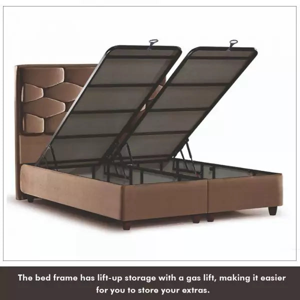 ROSE BROWN STORAGE BED