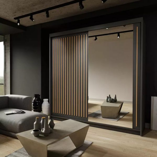 ROYAL OAK SLIDING WARDROBE 250CM