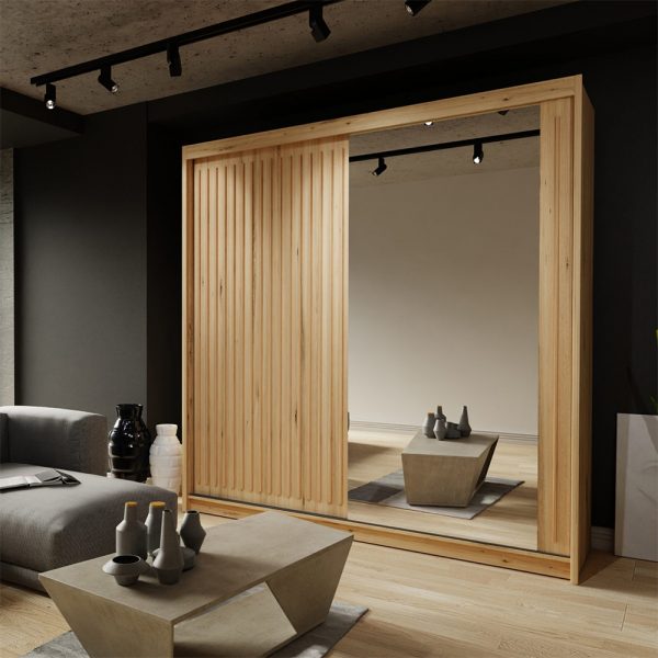 ROYAL BLACK WARDROBE 150cm/203cm