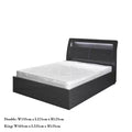 RUGBY BLACK HIGH GLOSS BED