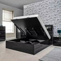 RUGBY BLACK HIGH GLOSS BED