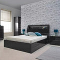 RUGBY OAK HIGH GLOSS BED