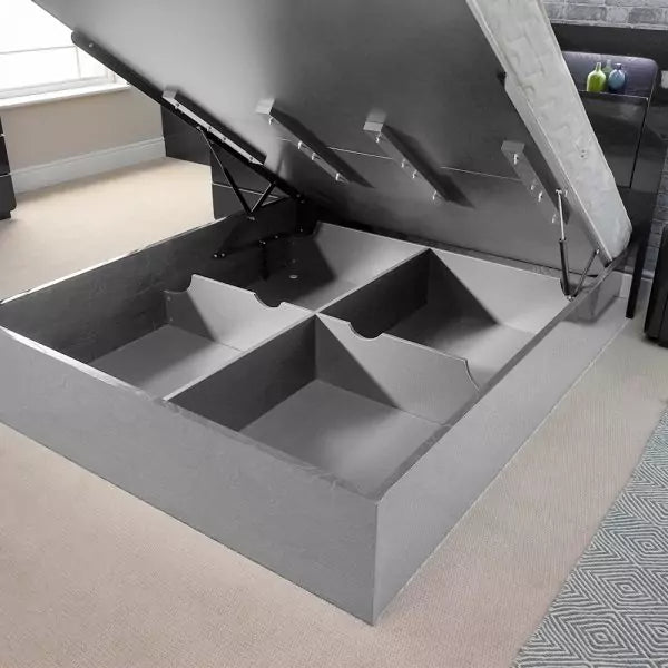 RUGBY GREY HIGH GLOSS BED